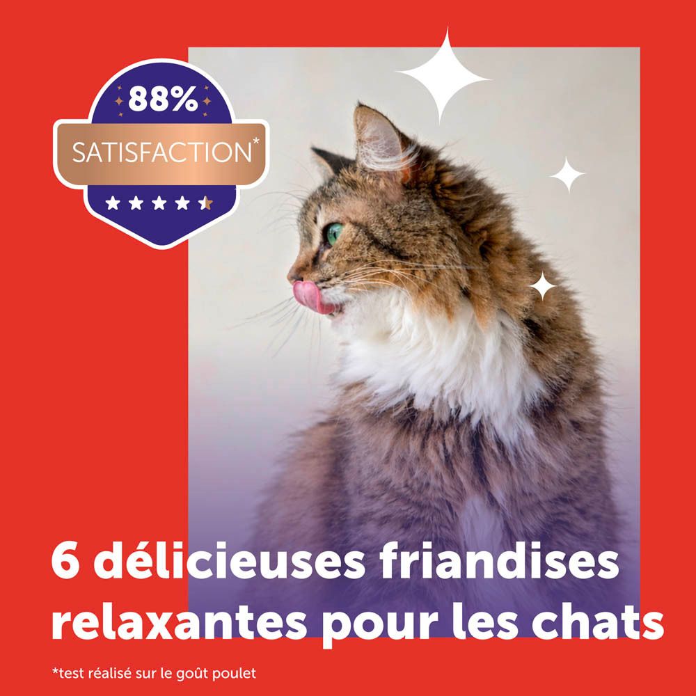 Feliway Happy Snack Bœuf : Un stick individuel, relaxant pour chats.