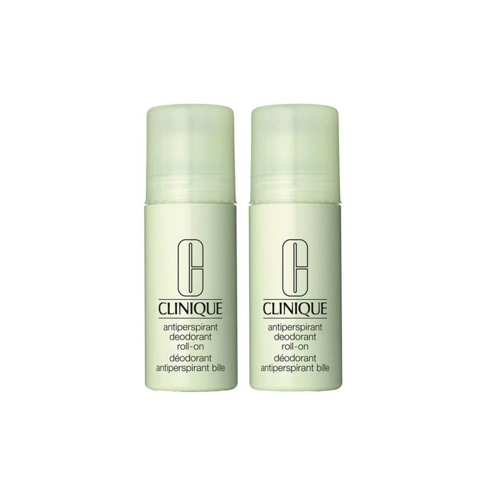 Clinique Duo Deodorant, twee roll-ons, geurvrij.