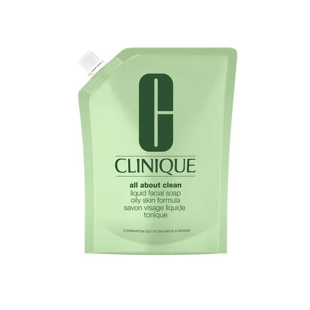Clinique All About Clean savon liquide pour le visage, recharge de 200 ml.