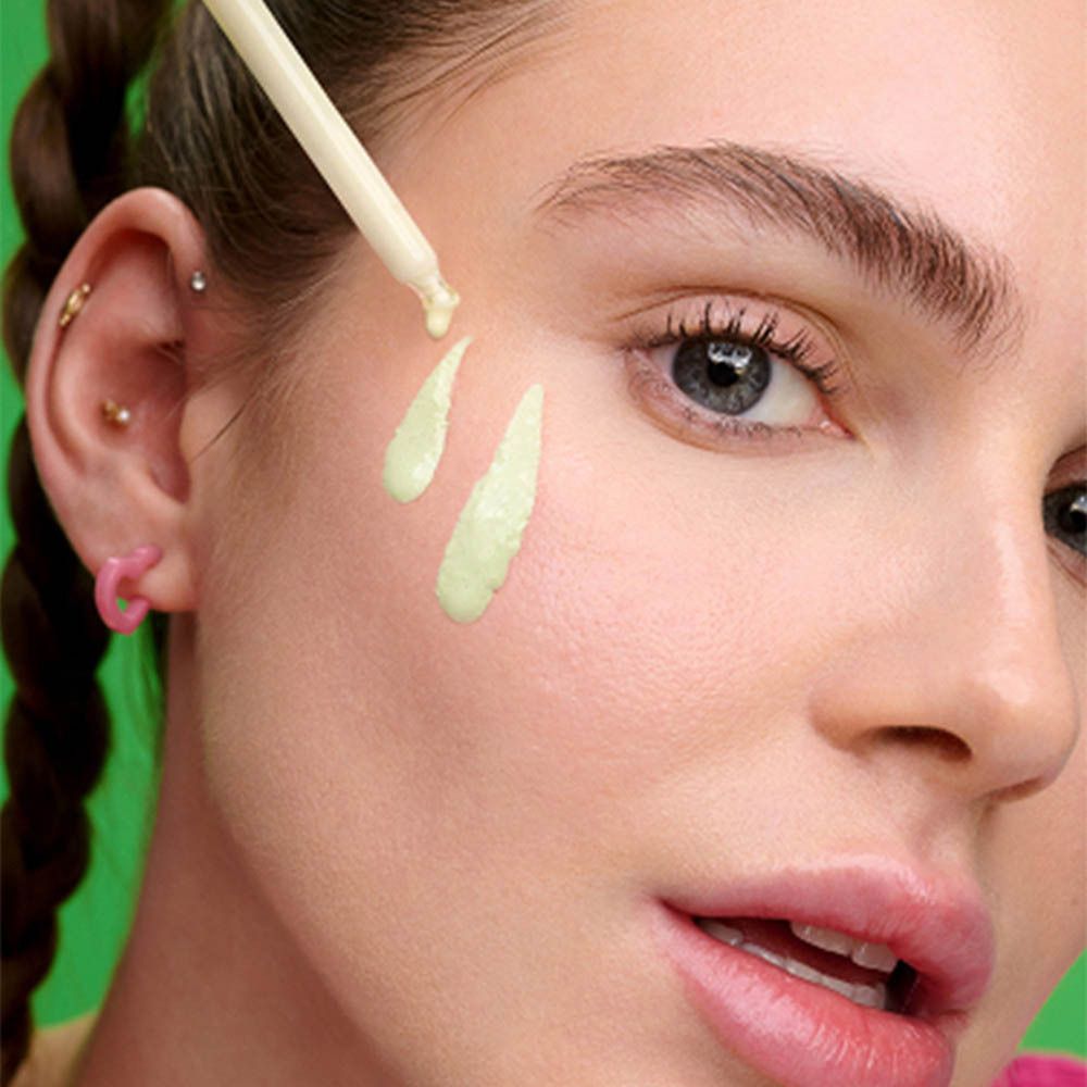 Dr. Jart+ Cicapair Verzachtende Camo Drops SPF 20 verpakking, zijkant met ingrediënten.
