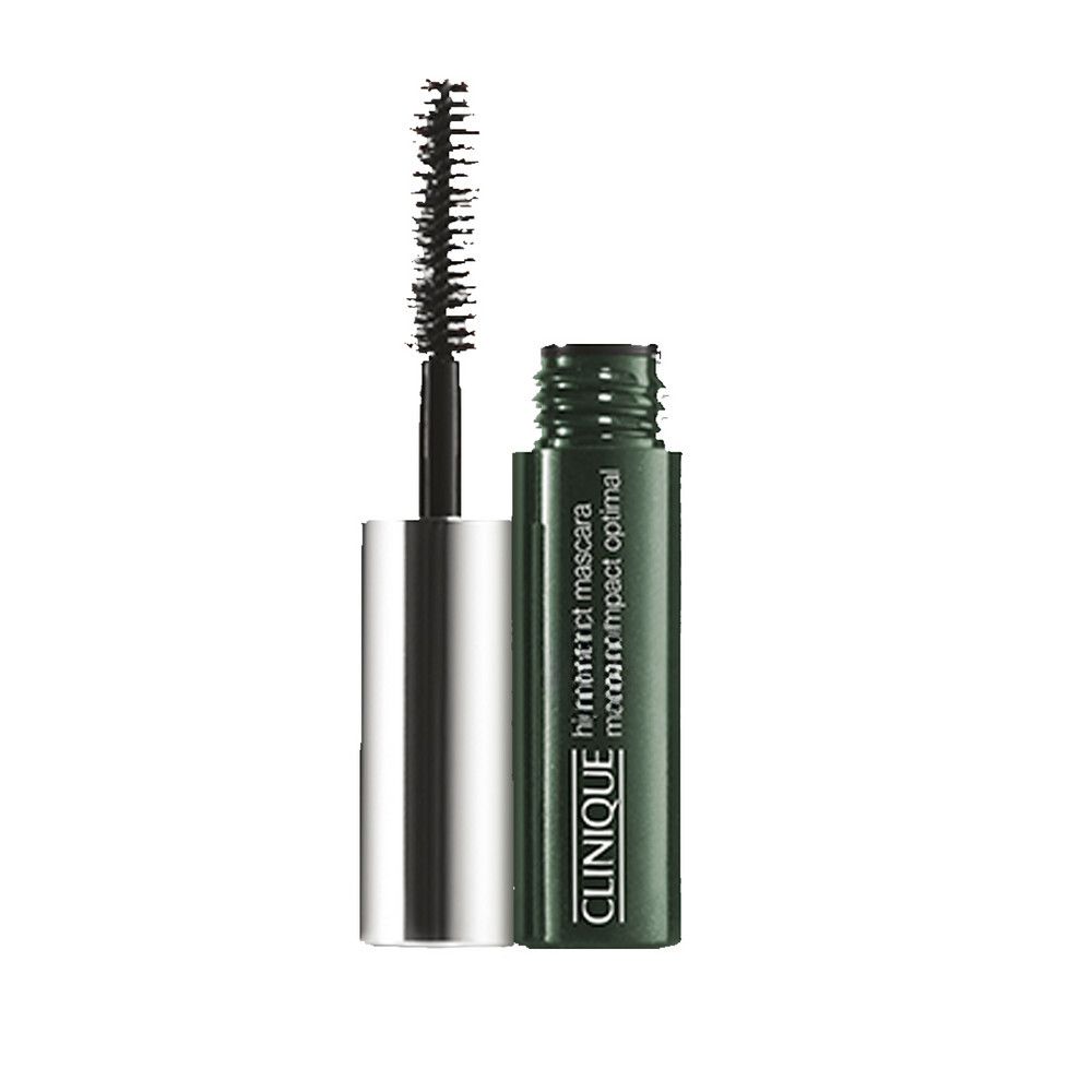 Mascara High Impact CLINIQUE, tube noir avec capuchon argenté et informations produit.