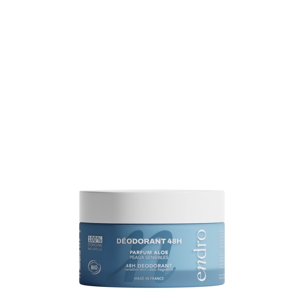 Déodorant Endro 48H parfum Aloe pour peaux sensibles. 100% d'origine naturelle.