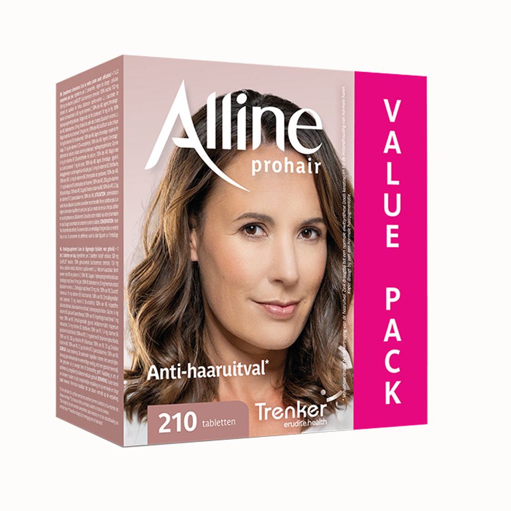 Verpakking Alline Prohair 210 tabletten, value pack.