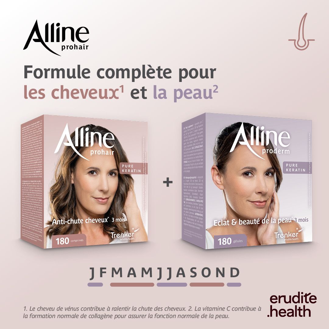 Emballage Alline Prohair 210 comprimés, lot économique.