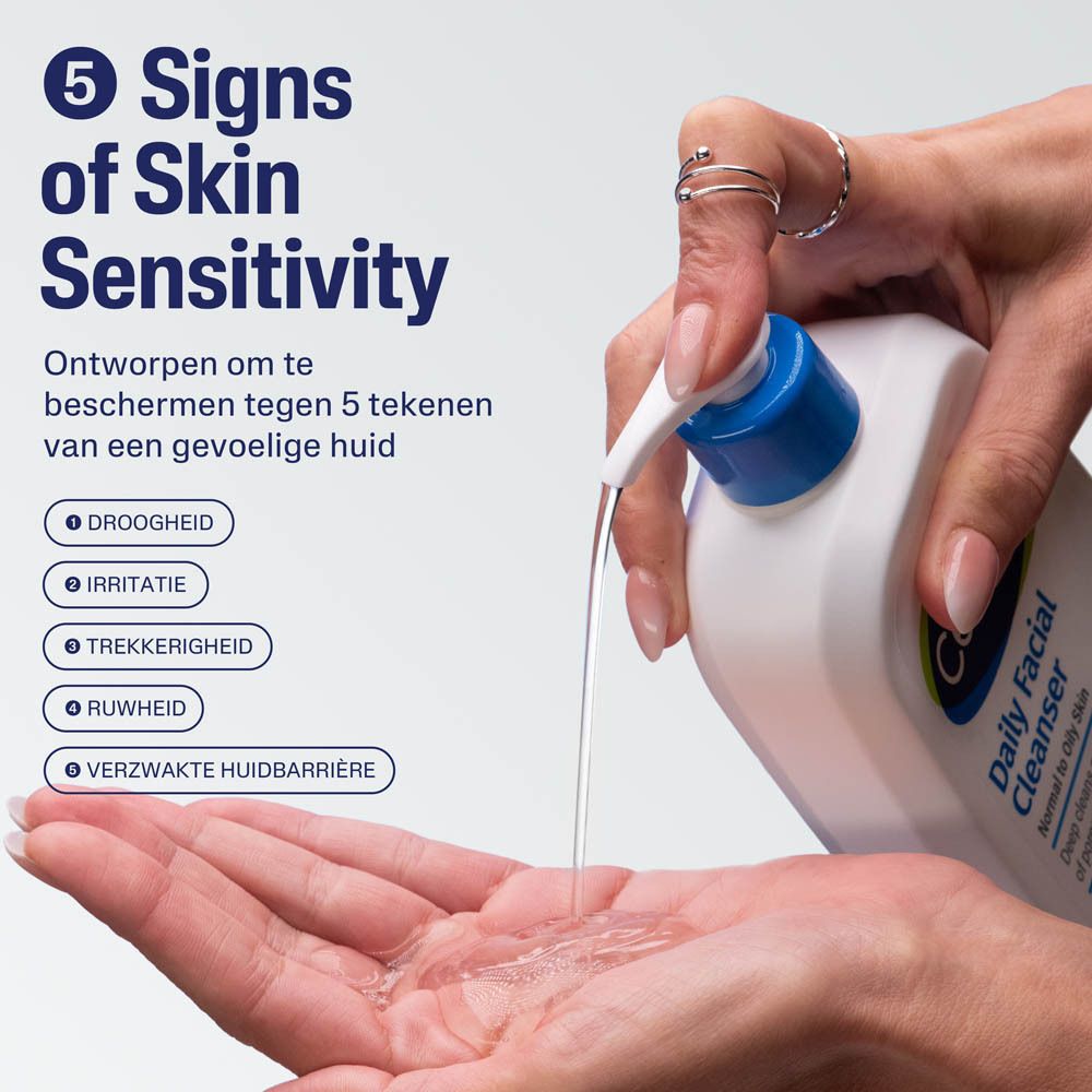 Cetaphil reiniger voor gevoelige huid.