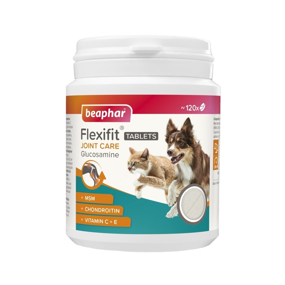 Beaphar Flexifit tabletten voor gewrichten, met Glucosamine, MSM, Chondroïtine, Vitamine C+E.
