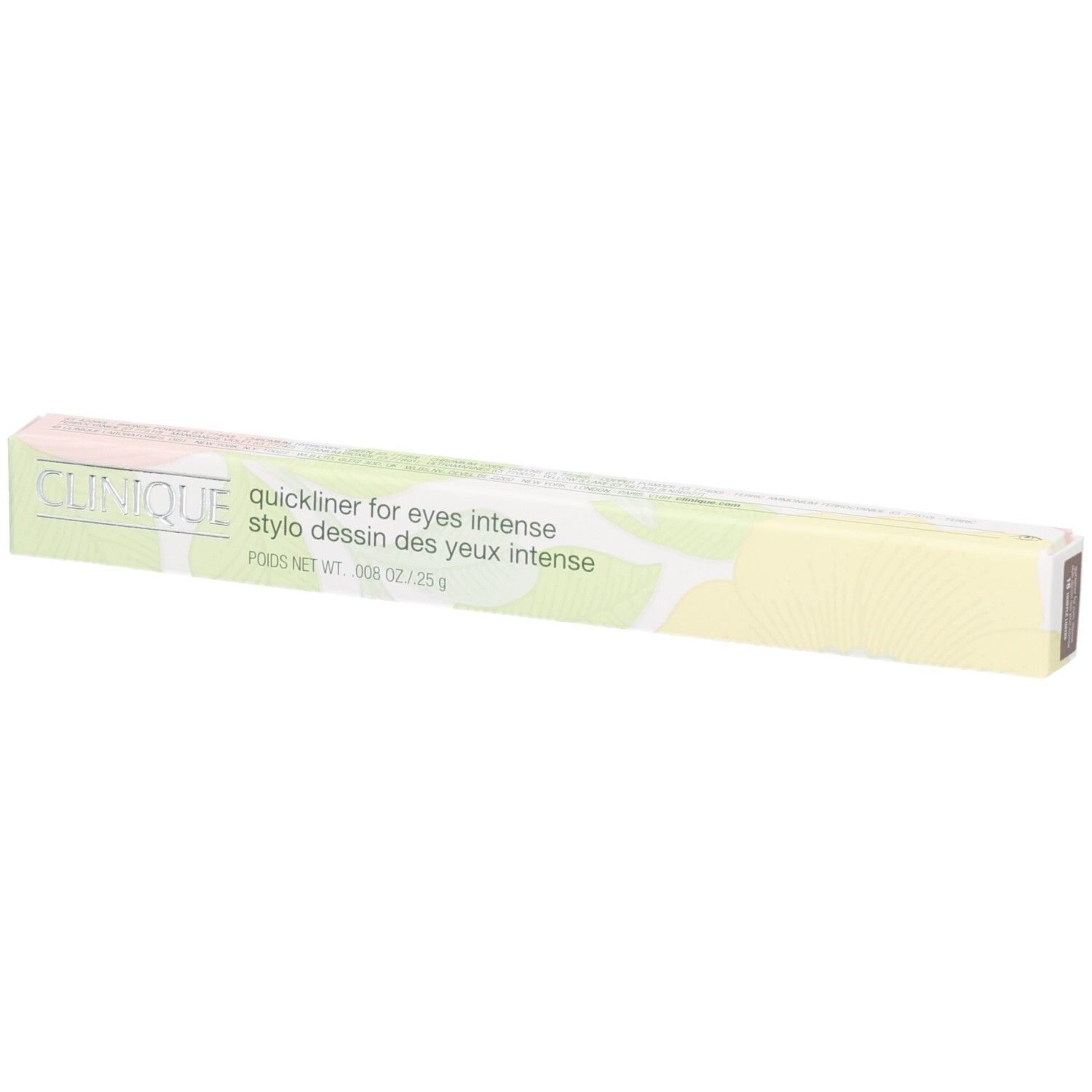 Clinique eyeliner pen in kleurrijke verpakking.