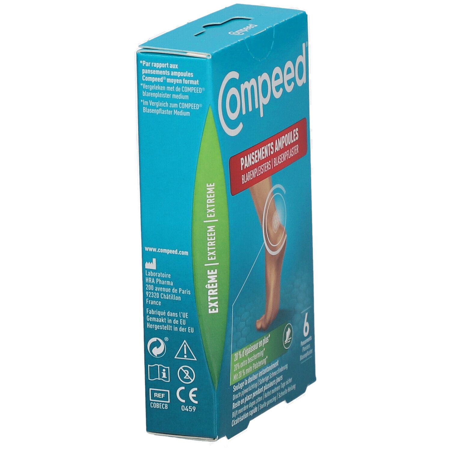 Compeed® Pansements Ampoules Extreme 6,8 cm x 4,2 cm