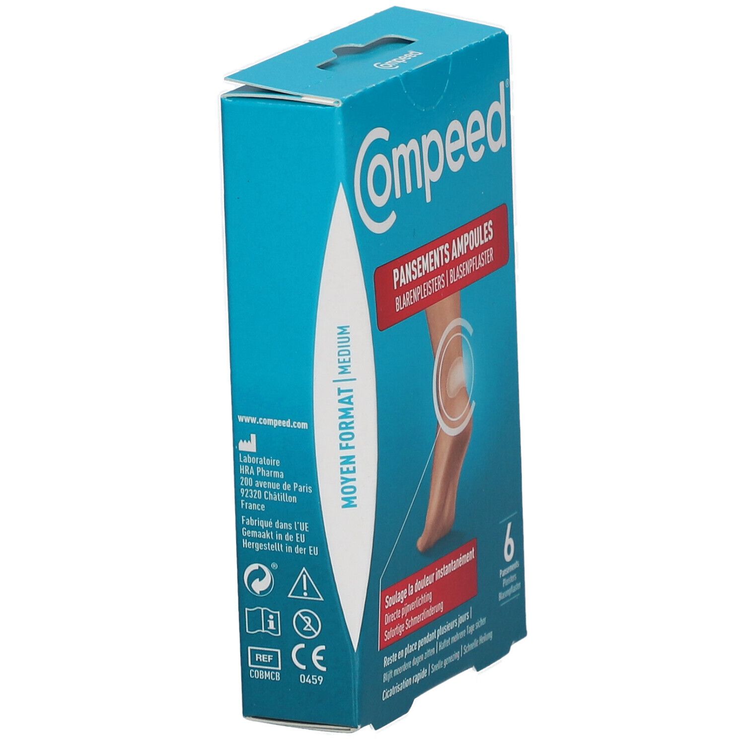 Compeed® Blaarpleisters Medium Formaat 4,2 cm x 6,8 cm