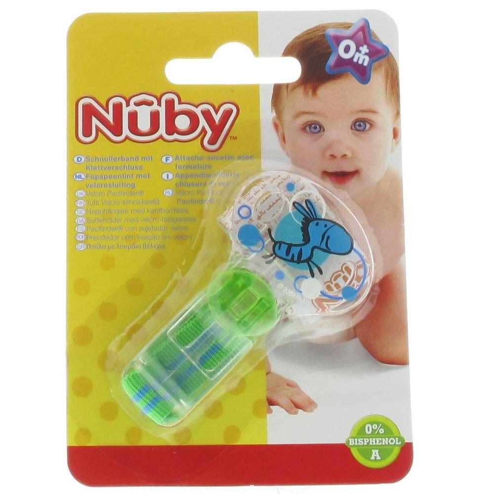 Nuby Fopspeenlint met Velcro Groen