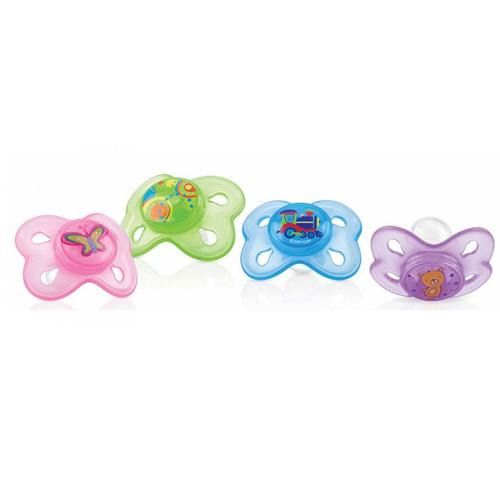 Nuby Sucette Mini Brites Ovale 0-6m Bleu