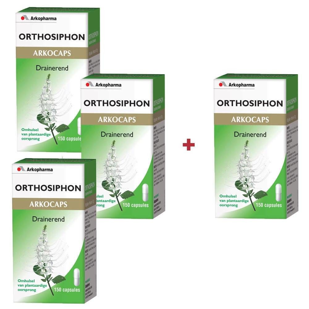 Arkogelules Orthosiphon Vegetal  Promopack 3 + 1 GRATUIT