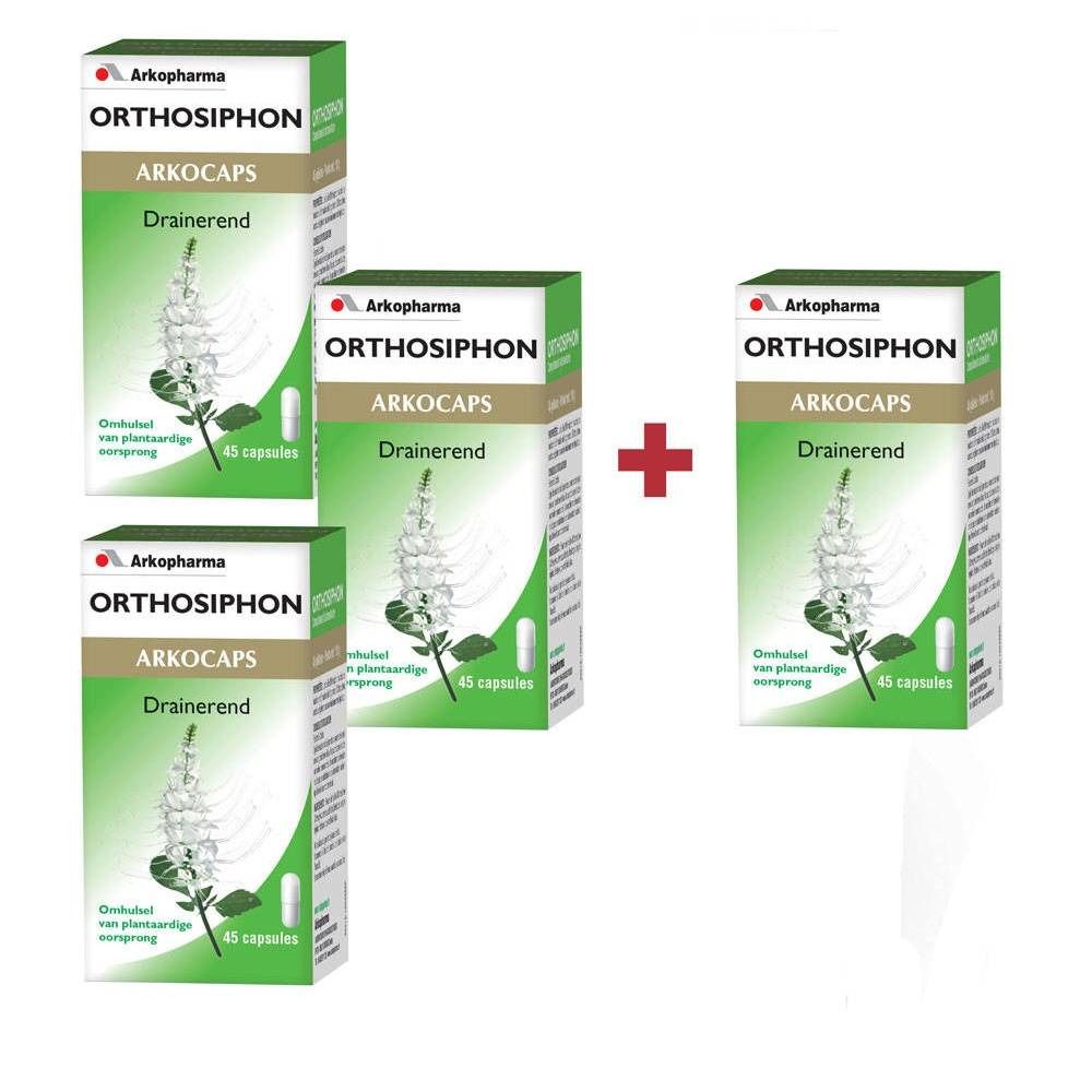 Arkogelules Orthosiphon Vegetal Promopack 3 + 1 GRATUIT