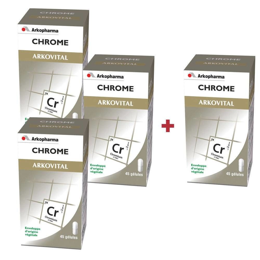 Arkovital Chrome Promopack 3 + 1 GRATUIT