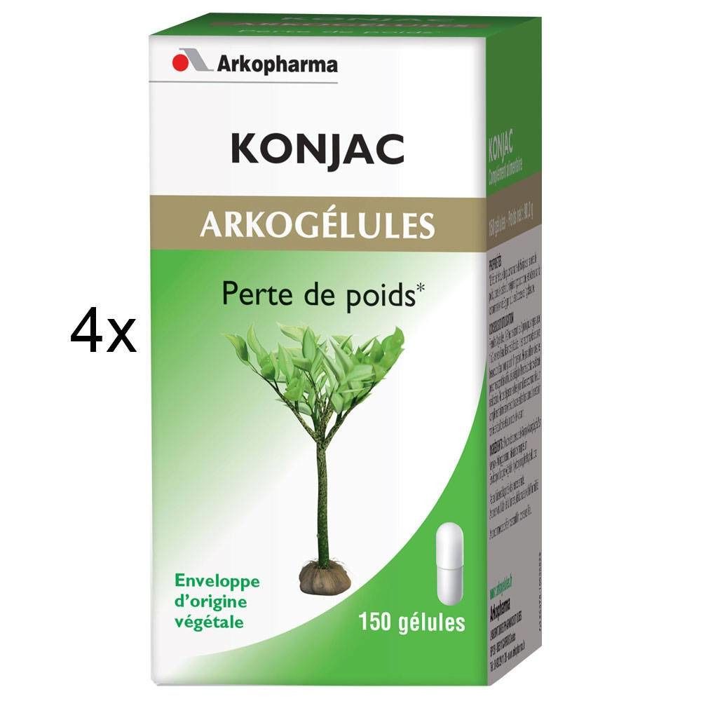 Arkogelules Konjac 3 + 1 GRATUIT