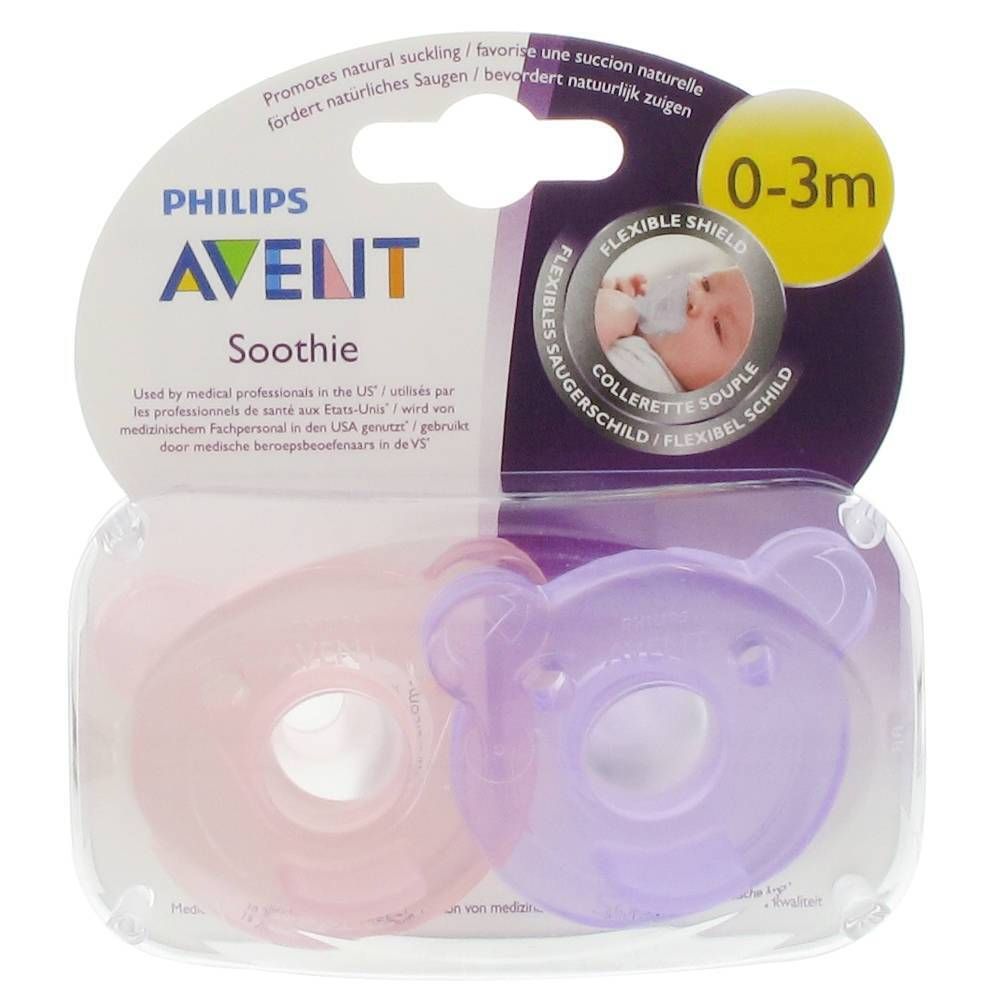 Avent Fopspeen Soothie Roze/Paars 0-3M
