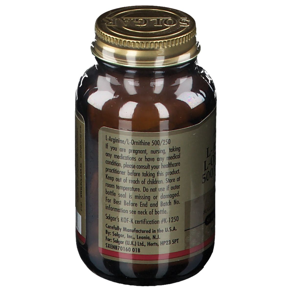 Solgar L-Arganine/L-Orthinine 500/250 mg