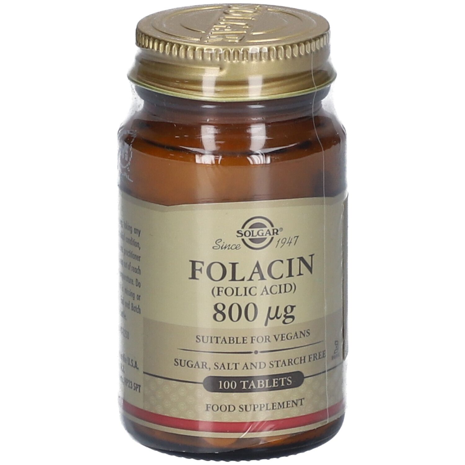 Solgar Folacin Acide folique 800 mcg
