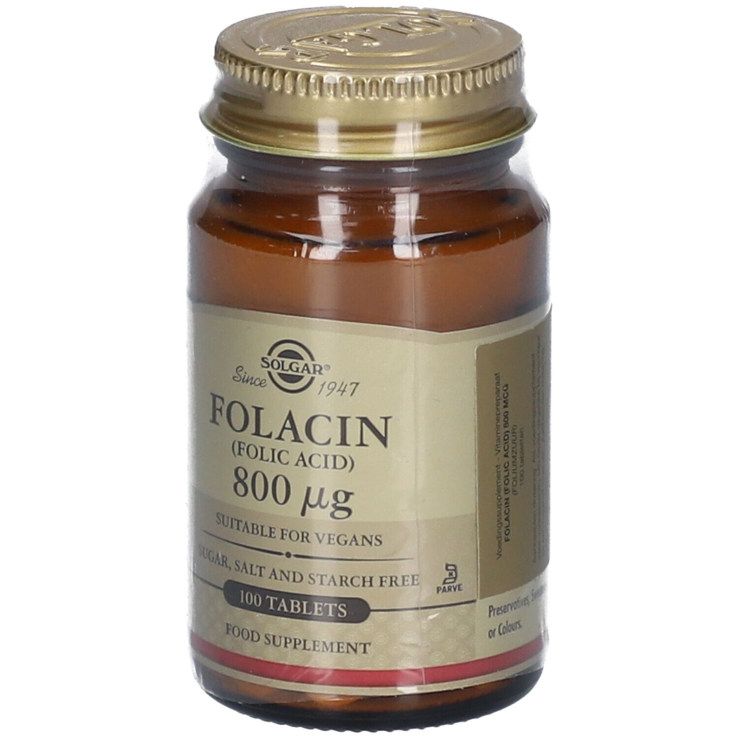 Solgar Folacin Acide folique 800 mcg