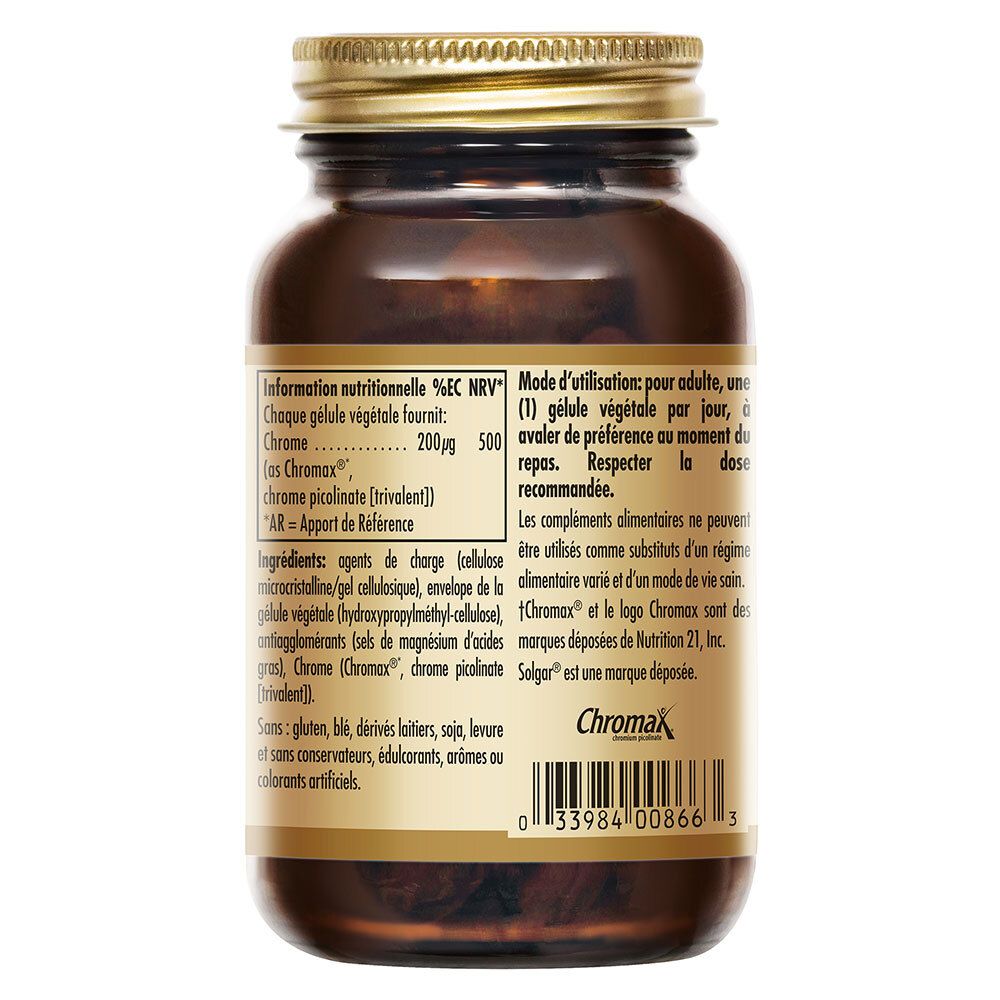 Achterkant van de fles. Bevat voedingswaarde-informatie en gebruiksaanwijzing. Franse tekst.