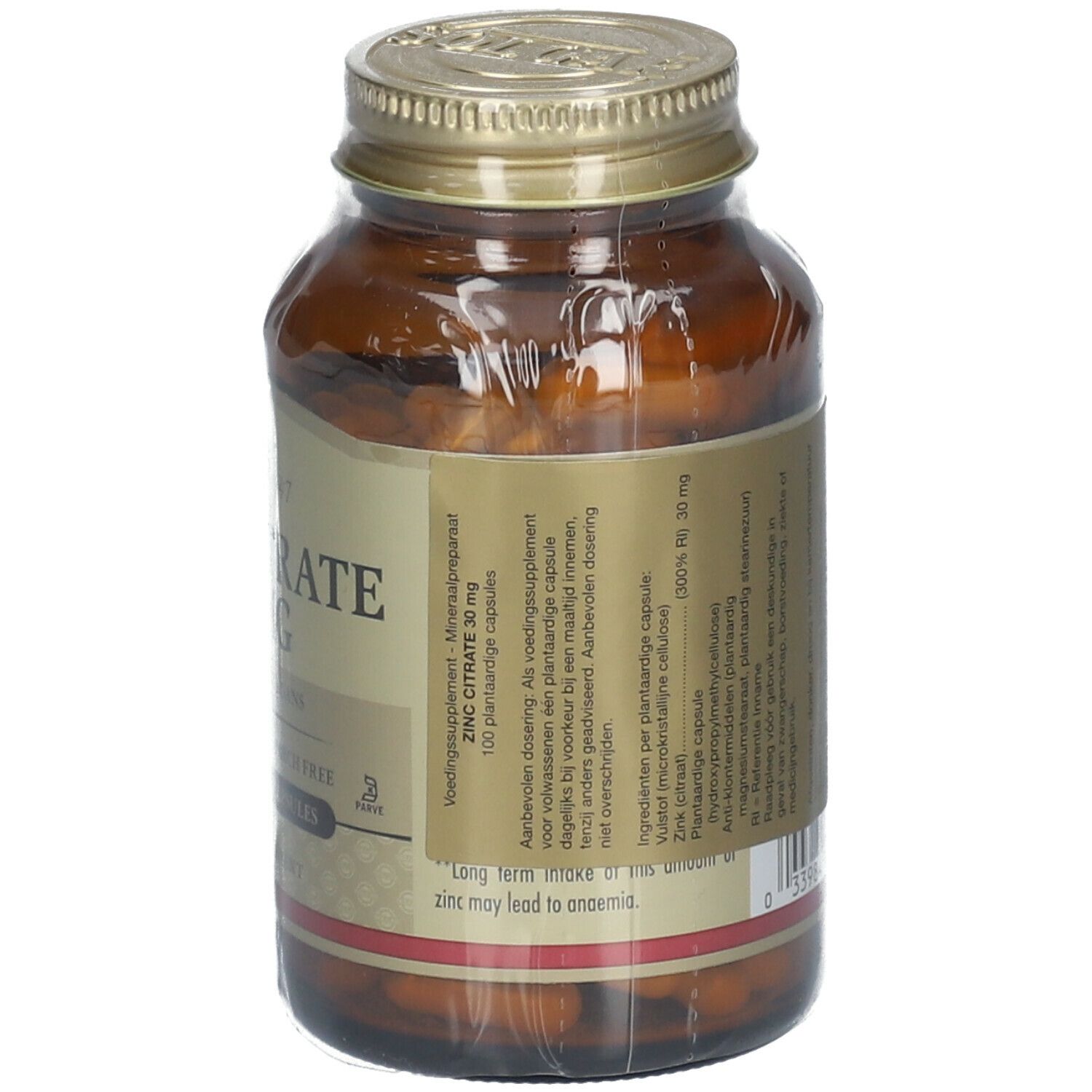 Solgar Zinc Citrate 30 mg