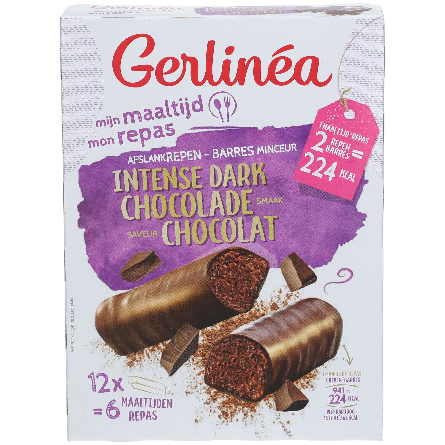 Gerlinéa Mon Repas Barres Intense Dark Chocolate