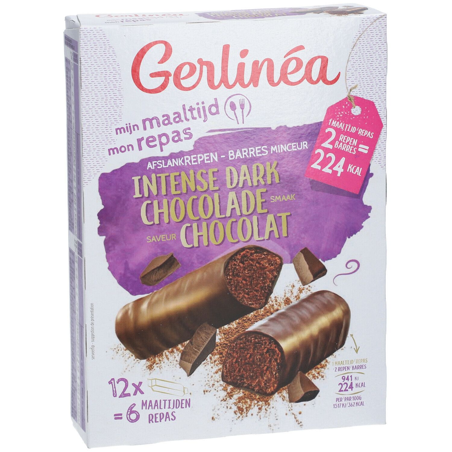 Gerlinéa Mon Repas Barres Intense Dark Chocolate