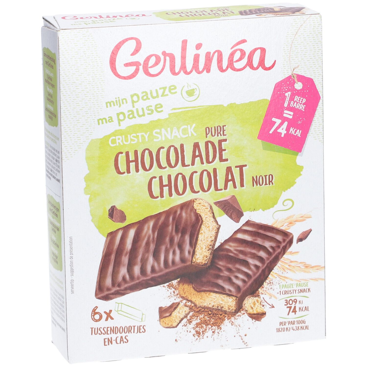 Gerlinéa Ma Pause Crusty Snack Chocolat Noir