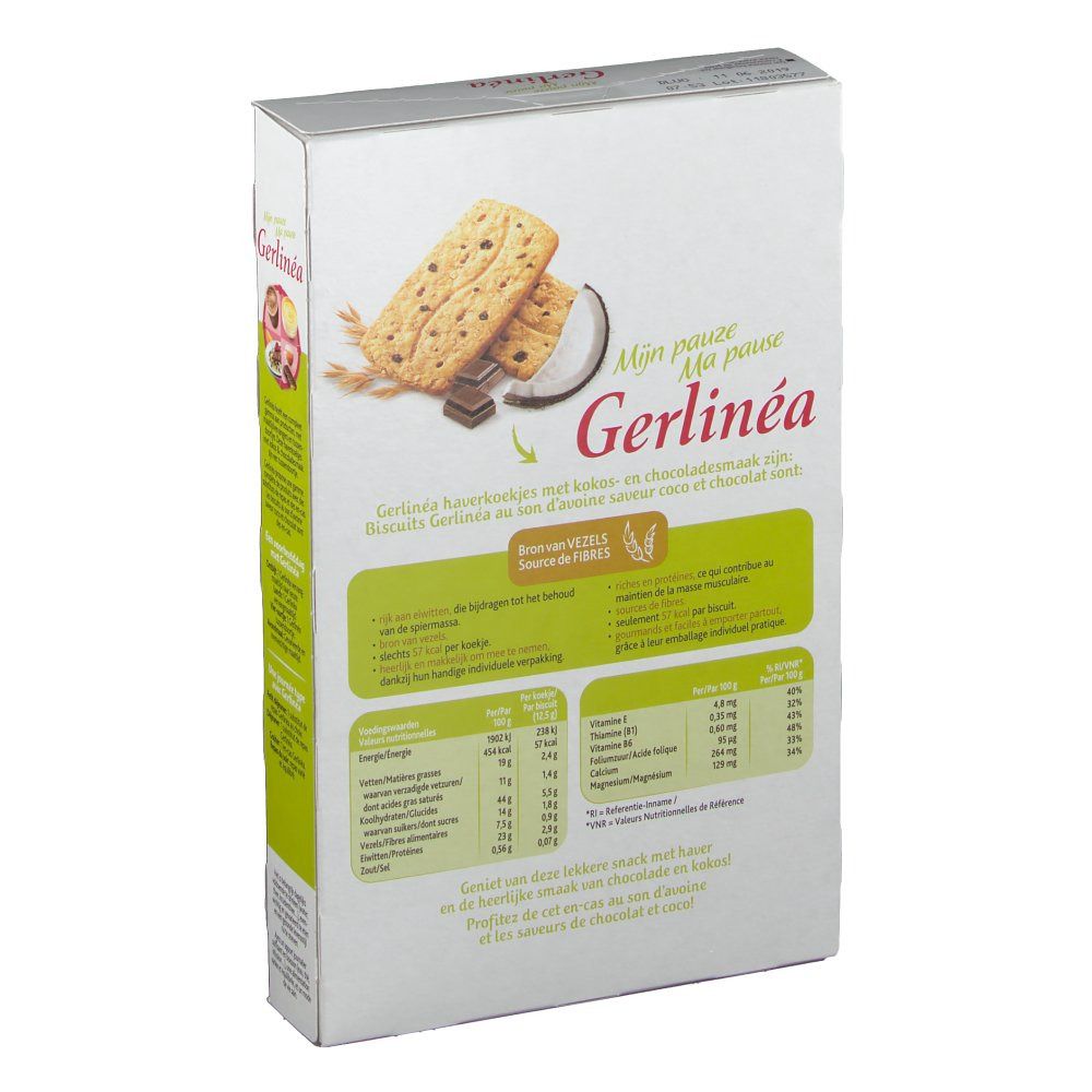 Gerlinéa Biscuits au Son d'Avoine, Coco & Chocolat