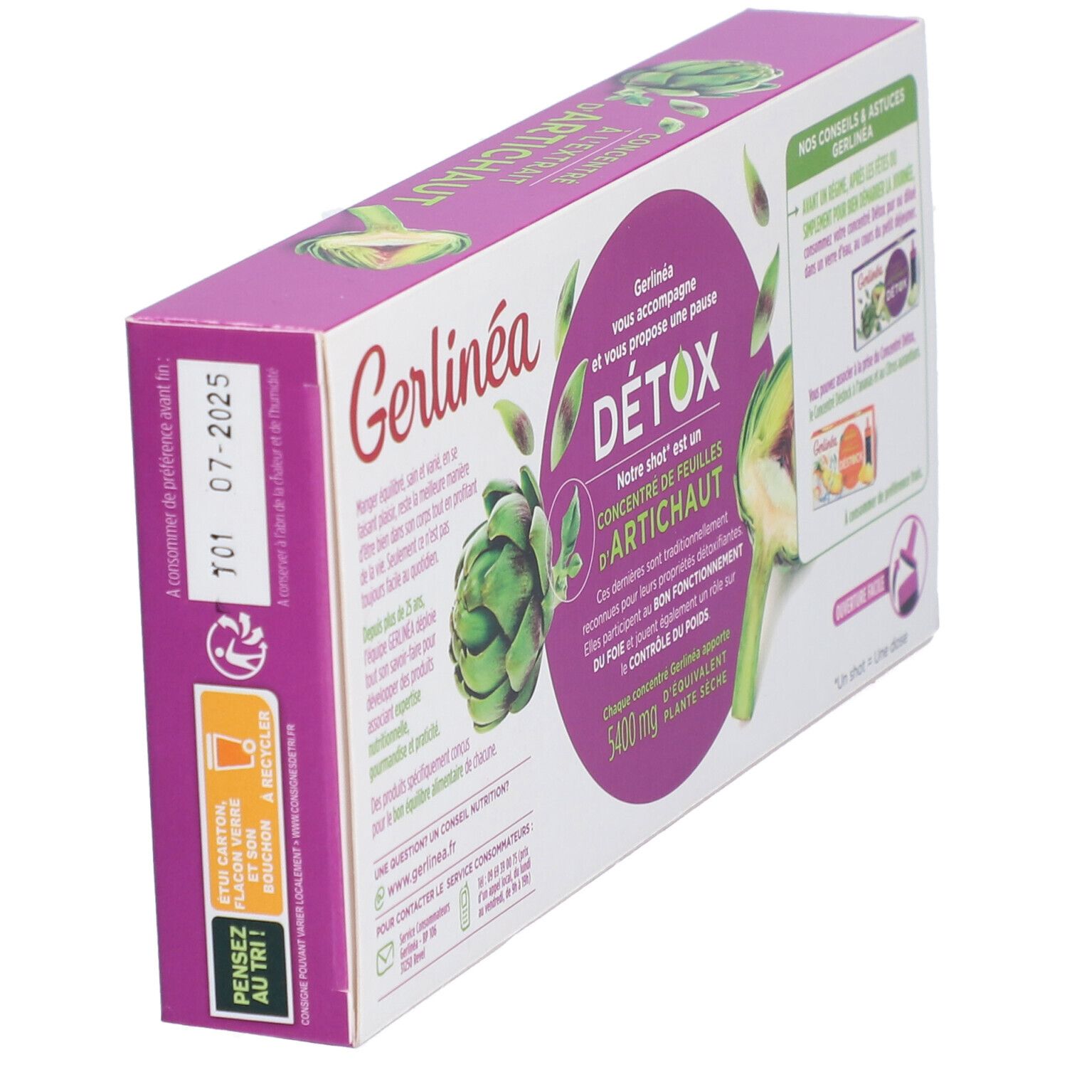 Gerlinéa Detox Shot Artisjok met Appelsmaak