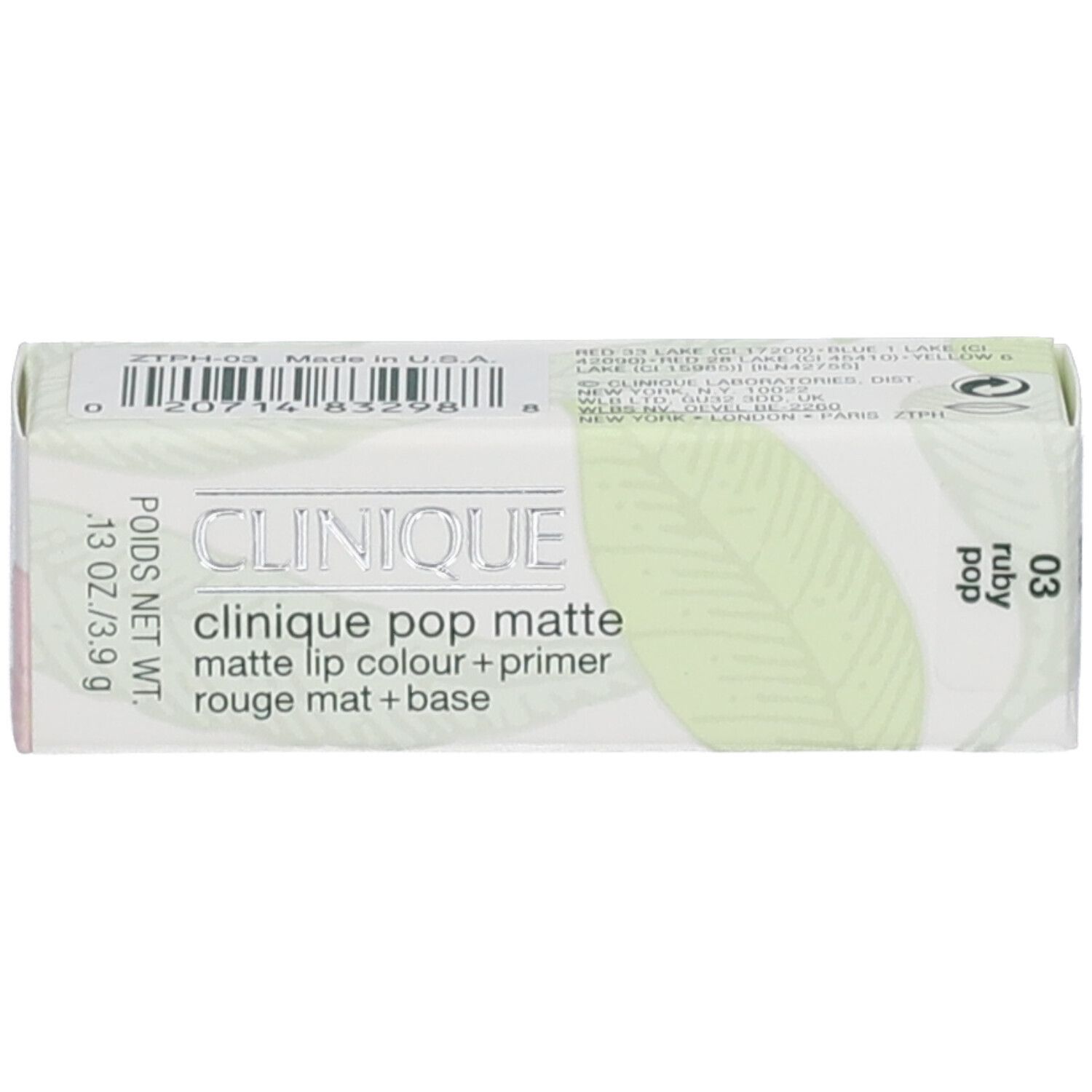 Clinique Pop Matte Lip Colour + Primer Ruby Pop
