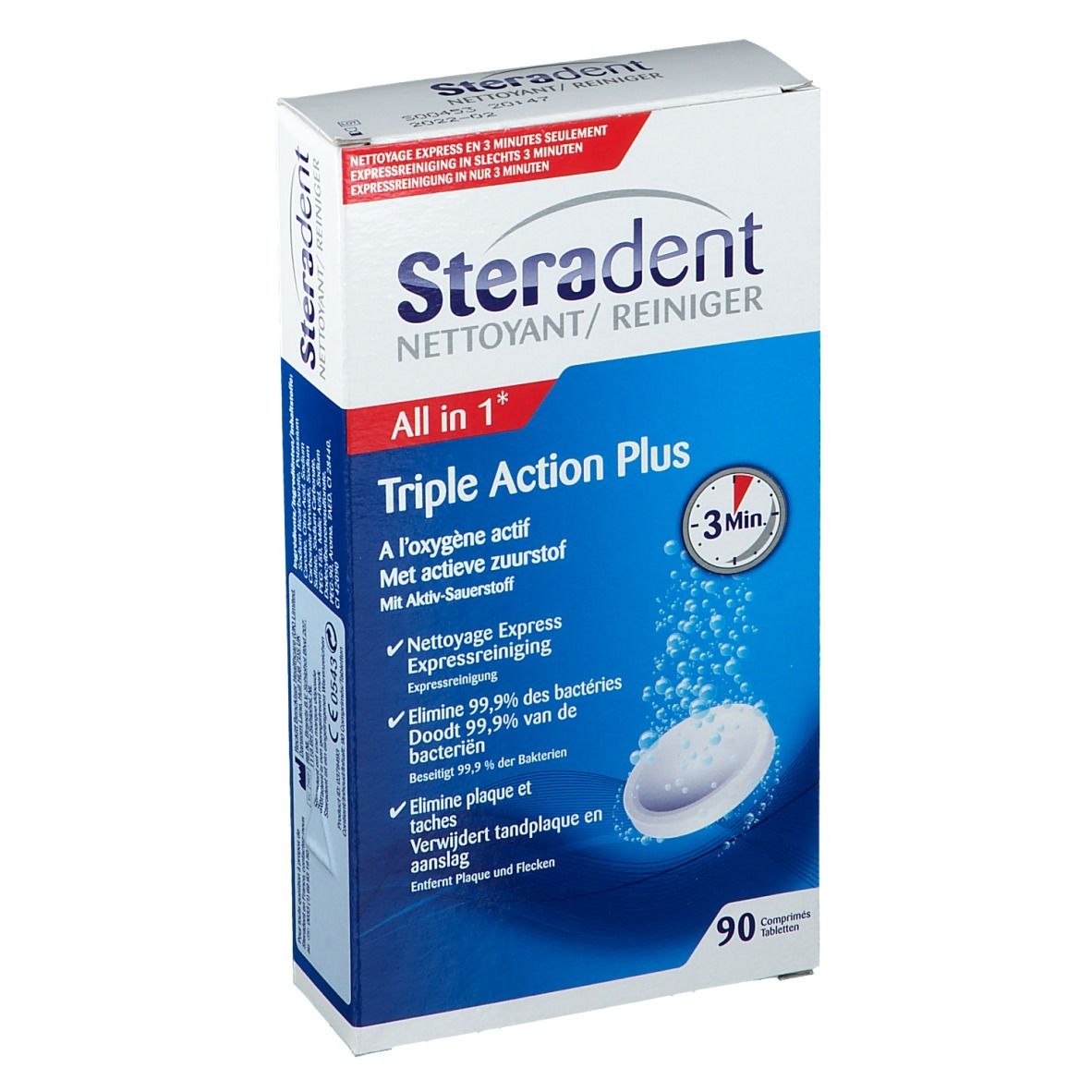 Steradent Triple Action Plus - Kunstgebitreiniger