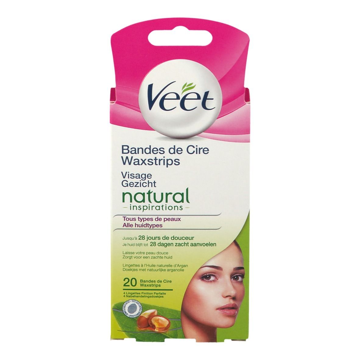 Veet Natural Inspirations Ontharingsstrips Gezicht