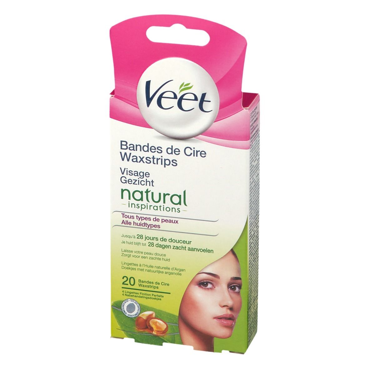 Veet Natural Inspirations Ontharingsstrips Gezicht