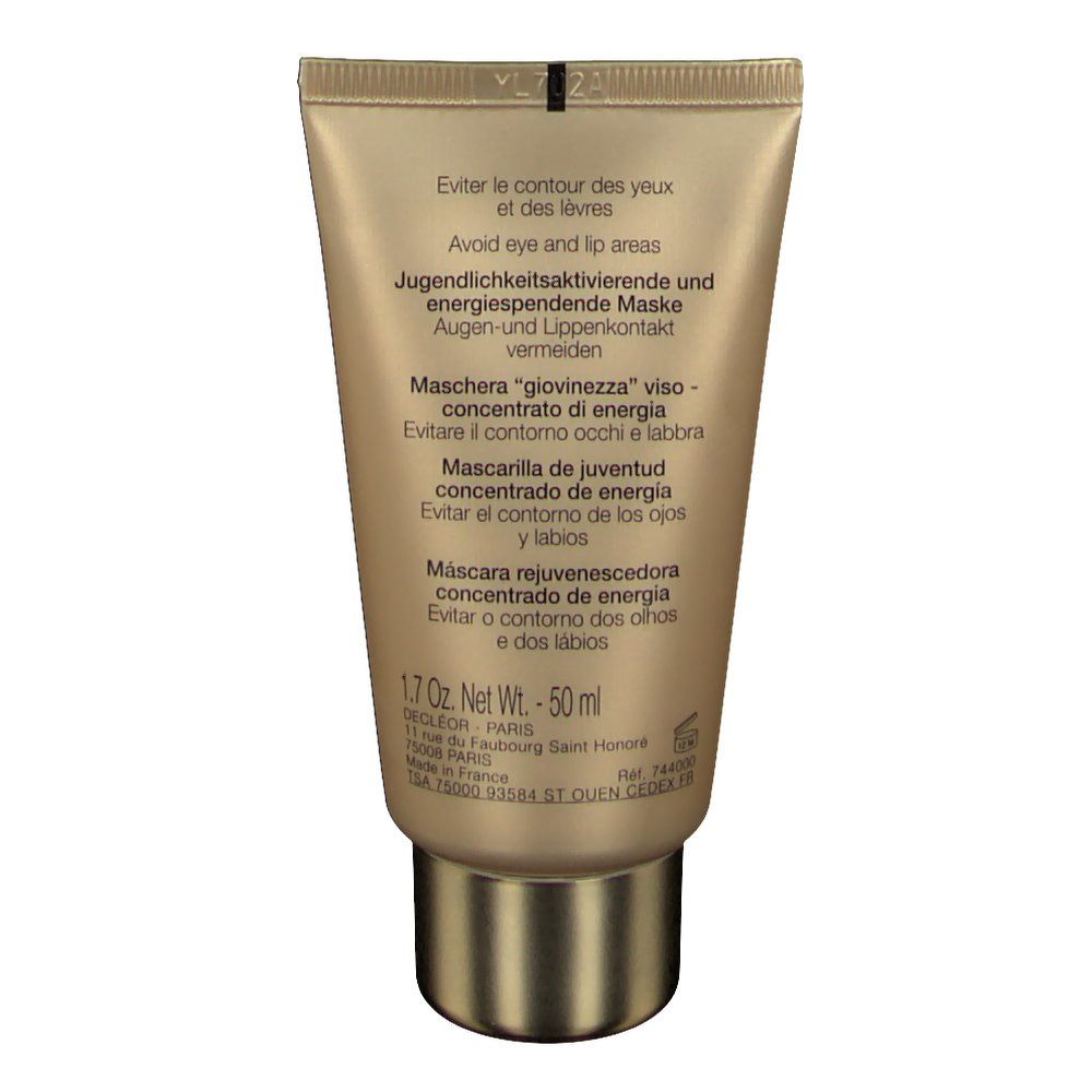 Decléor Orexcellence Masque Jeunesse Concentré d'Énergie - Huile Essentielle de Magnolia & Extrait de Pivoine