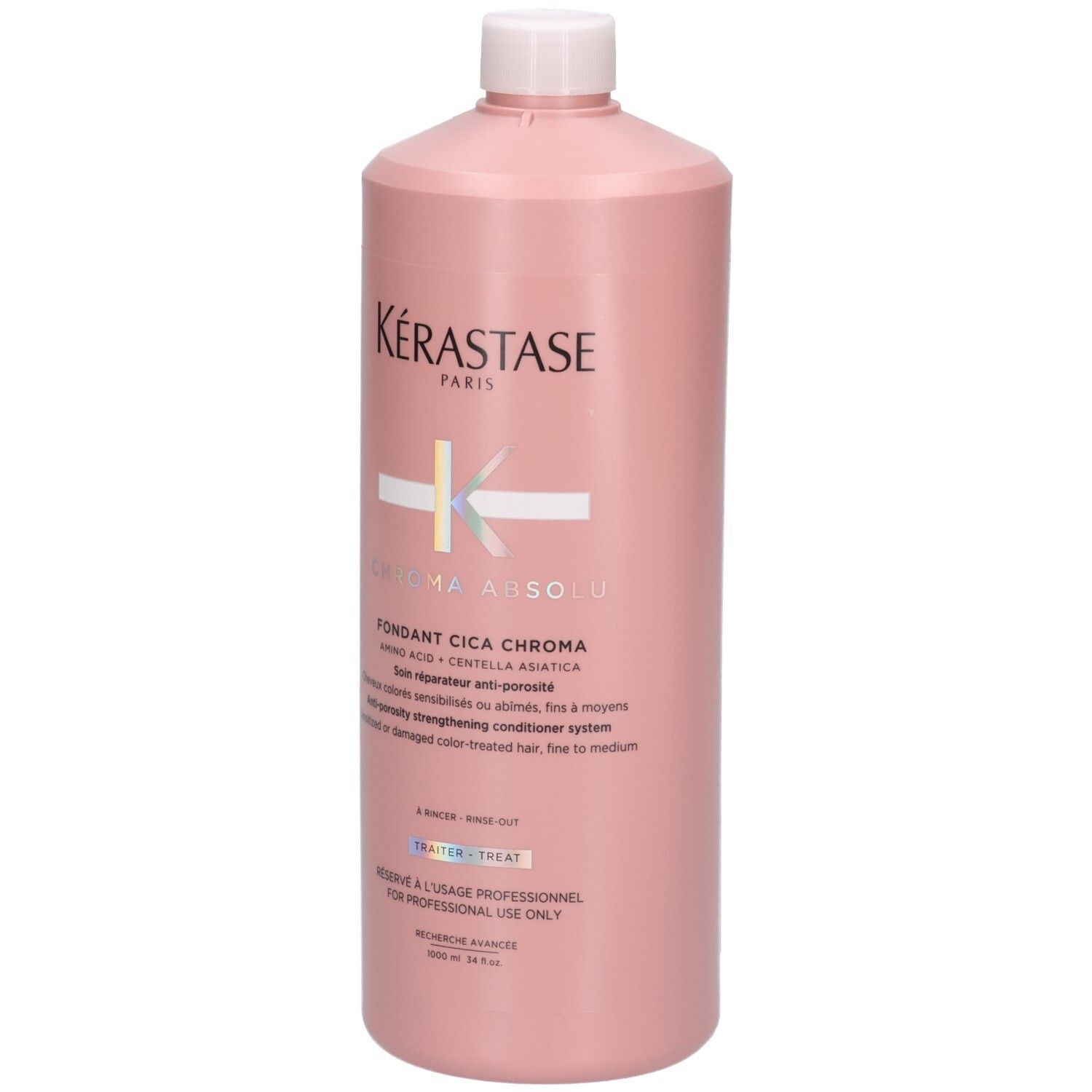 Kérastase Chroma Absolu Fondant Cica Chroma, 1000ml fles, vooraanzicht.