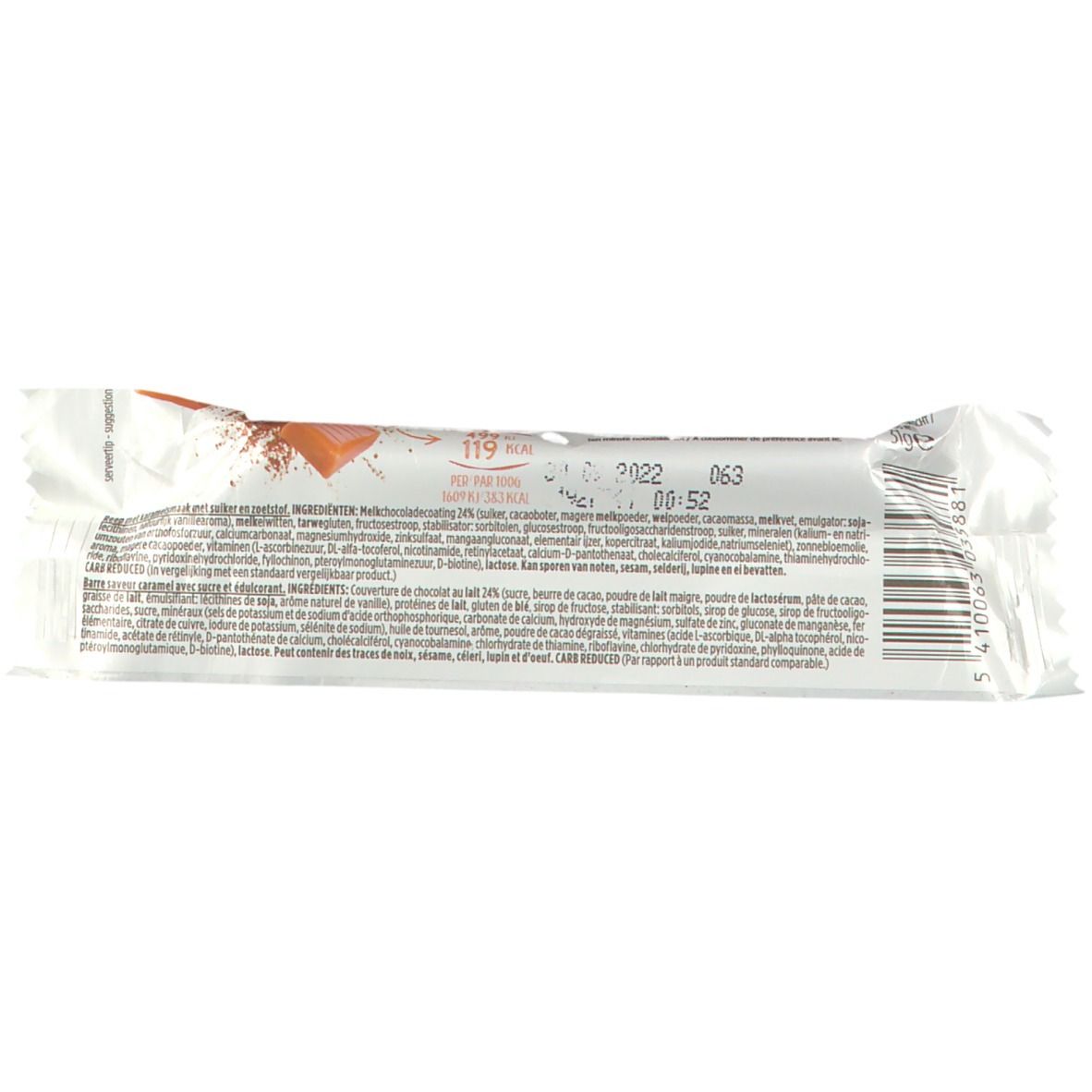 Gerlinéa Carb Reduced High Protein Reep Karamel & Chocolade