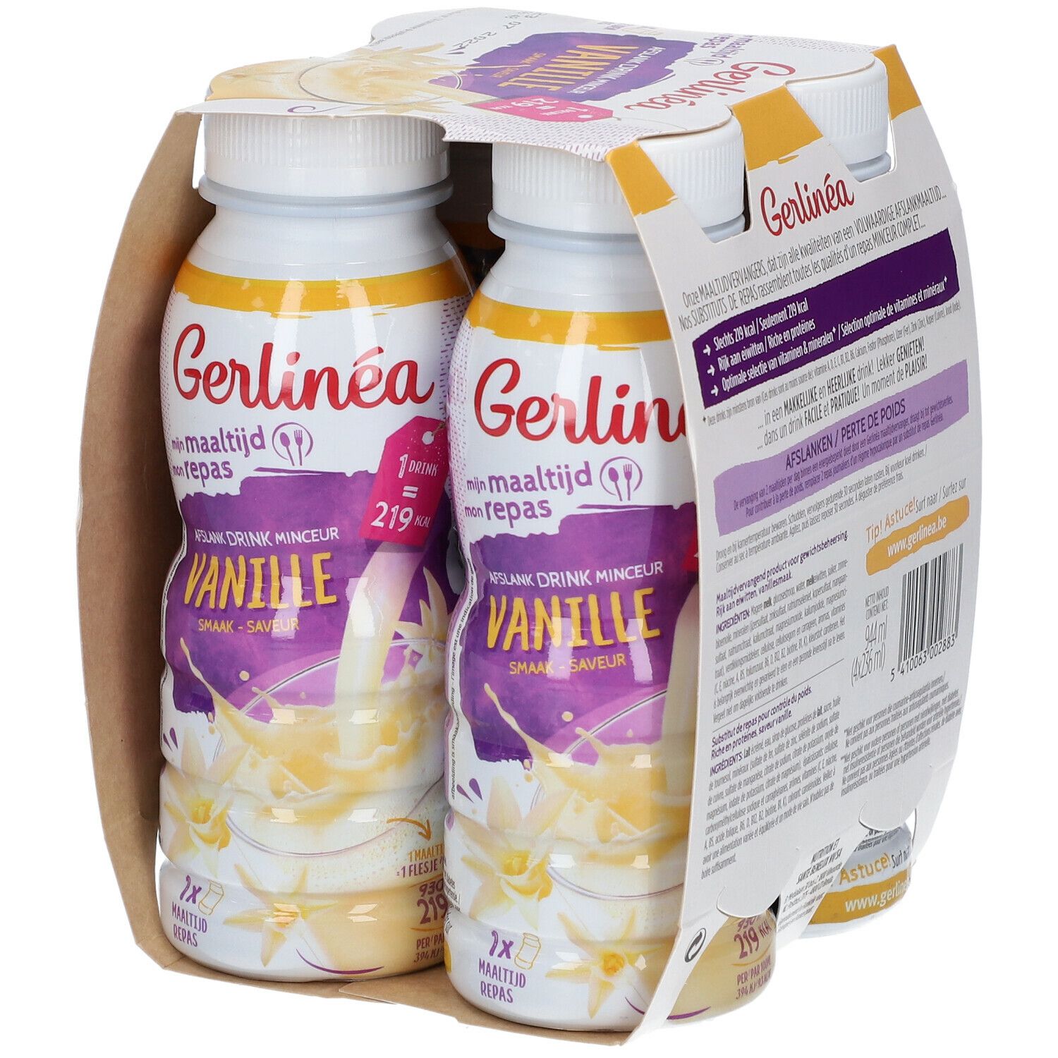 Gerlinéa Mijn Maaltijd Drinkmaaltijd Vanille 4-Pack