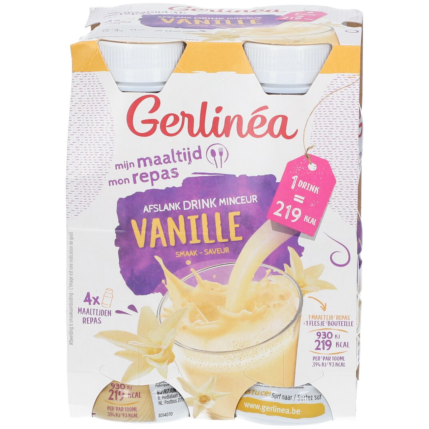 Gerlinéa Mijn Maaltijd Drinkmaaltijd Vanille 4-Pack