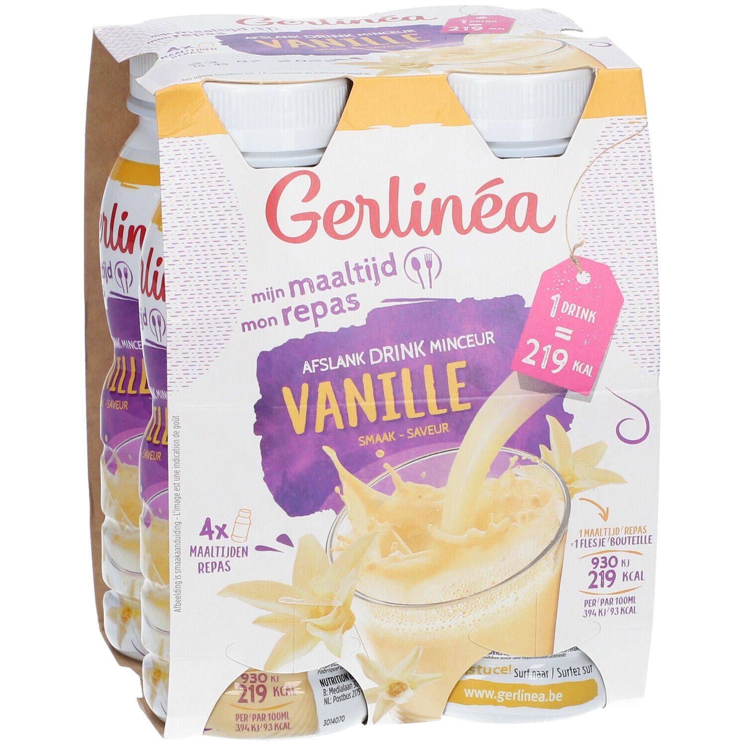 Gerlinéa Mijn Maaltijd Drinkmaaltijd Vanille 4-Pack