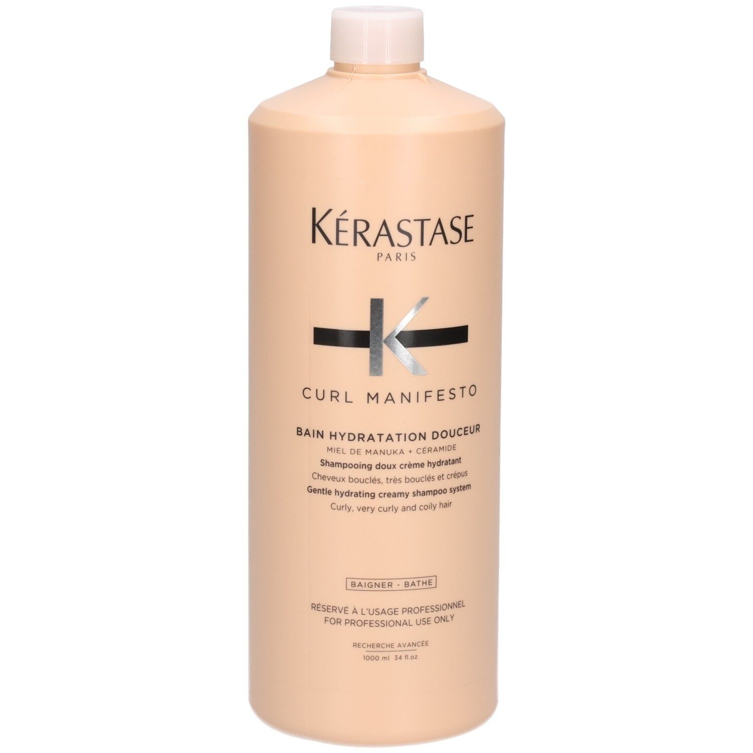 Kérastase Curl Manifesto Shampoo, 1 liter fles.