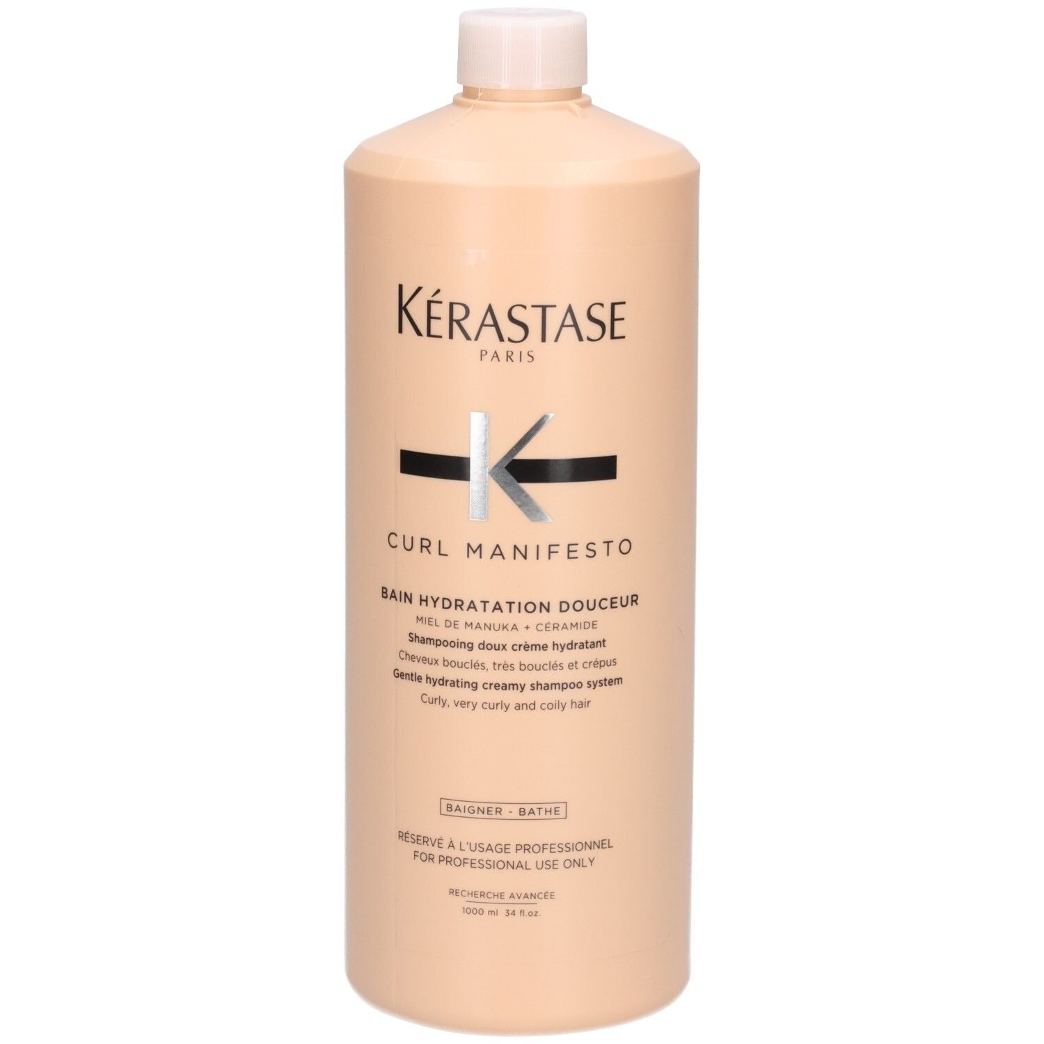 Kérastase Curl Manifesto Shampoo, 1 liter fles.