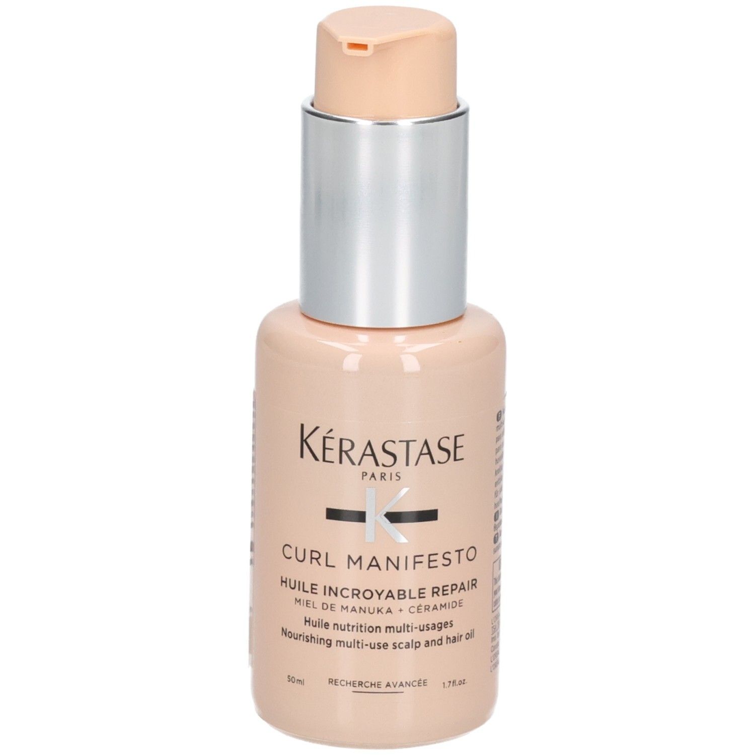 Kérastase Curl Manifesto Huile Sublime Repair, huile pour cheveux avec pompe.
