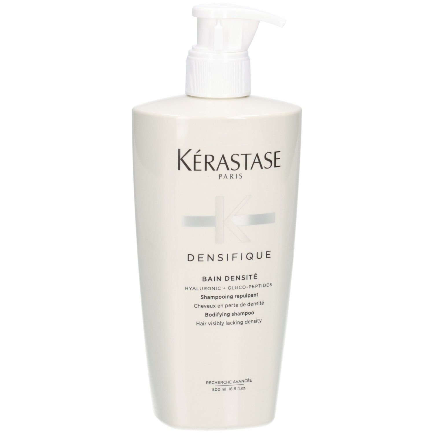 Bouteille blanche Kérastase Bain Densité avec pompe. 500ml.