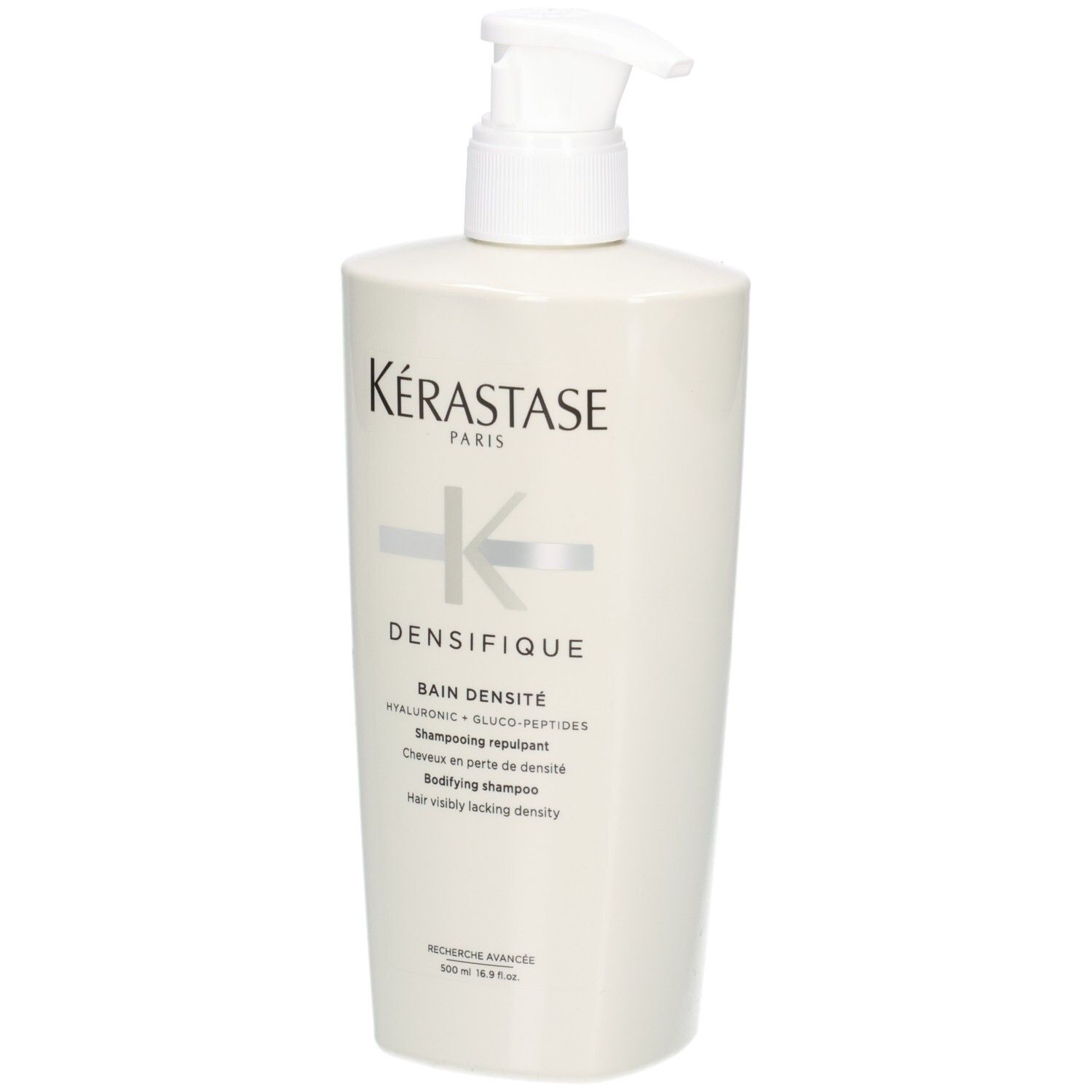 Bouteille blanche Kérastase Bain Densité avec pompe. 500ml.