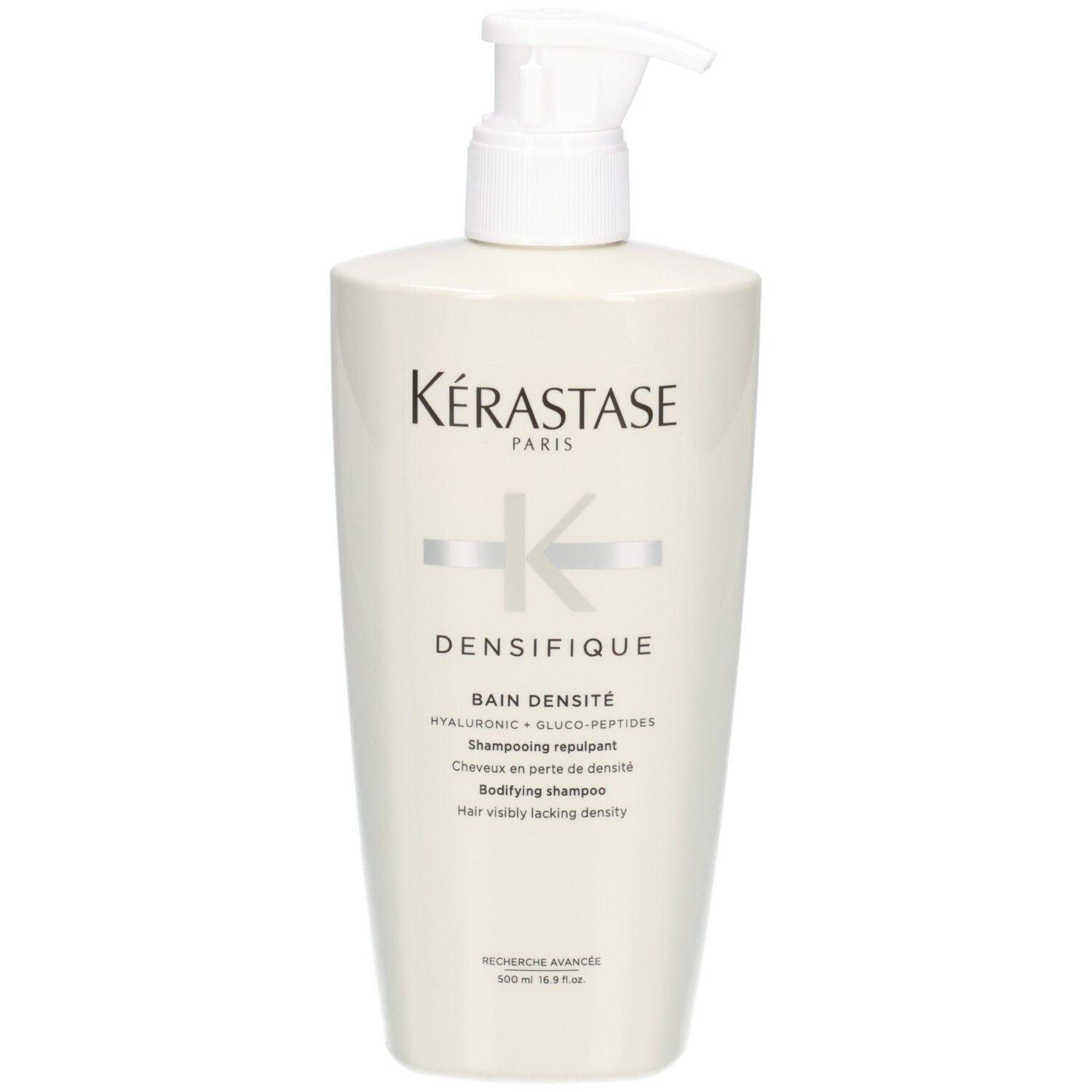 Bouteille blanche Kérastase Bain Densité avec pompe. 500ml.