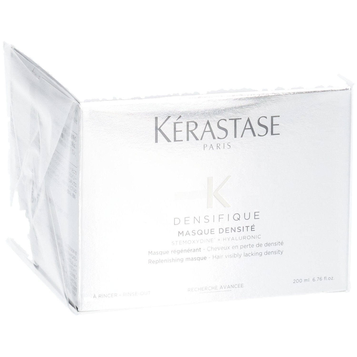 Verpakking Kérastase Densifique Masque Densité haarbehandeling, schuin van voren.