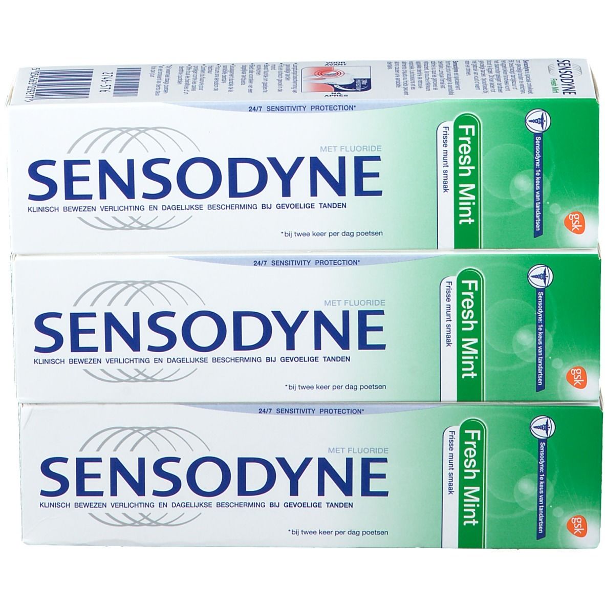 Sensodyne Tandpasta Fresh Mint TRIO