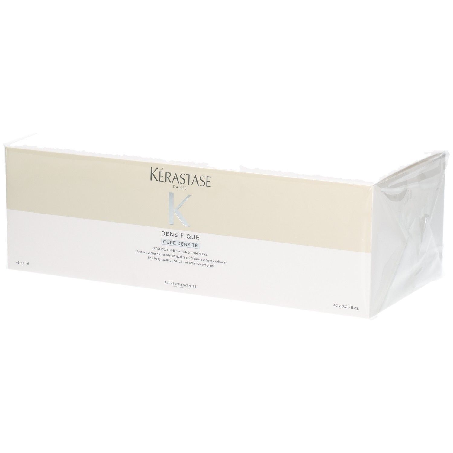 Coffret Kérastase Densifique Cure Densifique Femme, emballage cartonné blanc.
