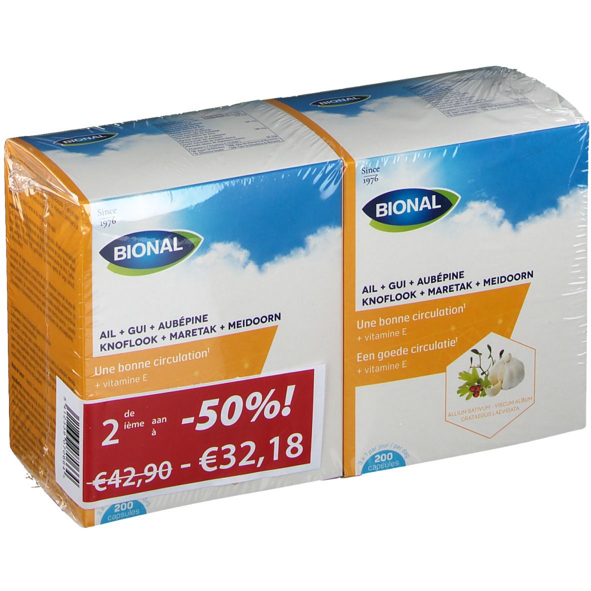 Bional Knoflook-Maretak-Meidoorn + Vitamine E DUO